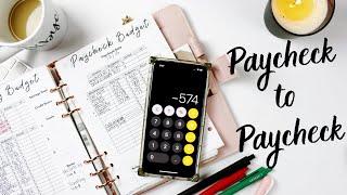 Budget With Me: PayCheck To Paycheck December 2019 + Mid-Month Check In | Financial Encouragement