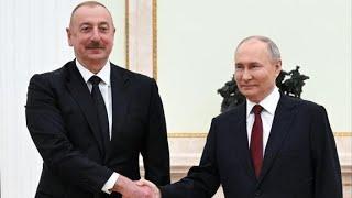 Официальная встреча Владимира Путина и Ильхама Алиева в Азербайджане