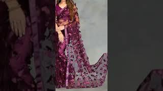 Shiny saree design for wedding 2022