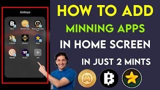 how to add telegram apps in home screen | telegram mining apps in home screen