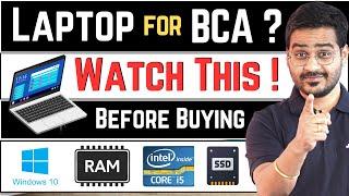 Laptop for BCA? Must Watch Before Buying! Laptop BCA me Kahan Kaam Ayega #bca #bcacourse