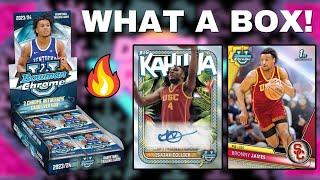 AMAZING BOX! 2023-24 Bowman University Chrome Basketball Hobby Box Review!