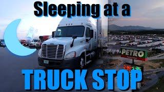 Sleeping at a Truck Stop - Taking showers, Coffee, Sleeping in a Semi-Truck | Regional Trucking