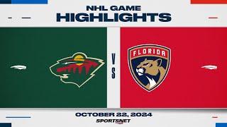 NHL Highlights | Wild vs. Panthers - October 22, 2024