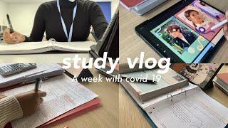 Study vlog | My student life with online classes, some studying, Kpop polaroids and a Korean planner