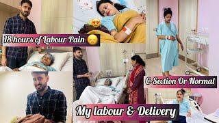 Delivery Vlog, Emotional Situation 18hours Real Labour Pain || NehaNavnit