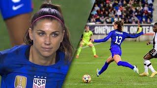 Alex Morgan 13th player to reach 200 caps vs Germany 2022 HD