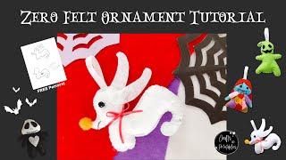 DIY Nightmare Before Christmas Ornaments: Zero  (Free PDF Pattern!)