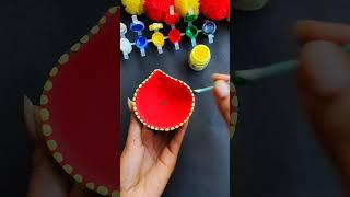 Beautiful diya decoration ideas #diyadecor #diwalidecoration #diy #youtubeshorts #craft #trending 