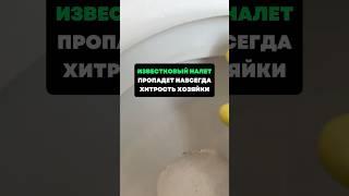 Известковый налет пропадёт навсегда.Хитрость хозяйки #лайфхаки #советы #хитрости