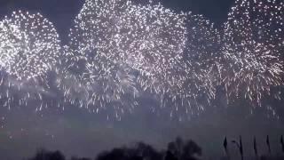 New year´s eve 2016 in Pyongyang, North Korea, DPRK, 15 minutes of firework