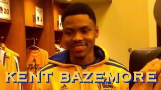 (5/10/2013) Kent Bazemore  on Draymond/Barnes/Festus (rookies): our 1st video of locker room Q&A