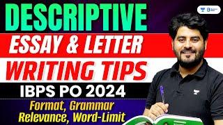 Descriptive, Essay and Letter Writing Tips for IBPS PO and SBI PO/Clerk 2024 | By Vishal Sir