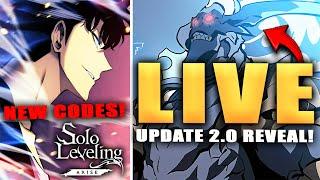 NEW CODES & UPDATE 2.0 LIVE OFFICIAL REVEAL!!! (Solo Leveling Arise)