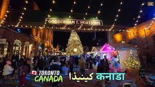 Toronto Winter Village at Night - The Distillery Historic District - Winter Festivities