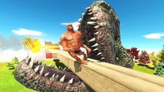 GIANT T-Rex Head vs Passing Units - Animal Revolt Battle Simulator