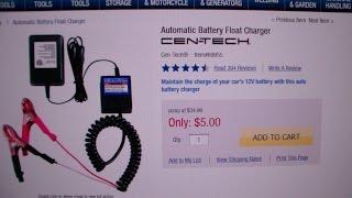 Harbor Freight Automatic Battery Float Charger Review