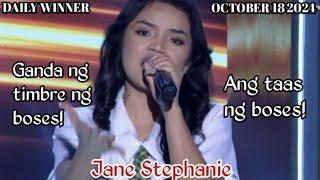 OCTOBER 18 2024 | JANE STEPHANIE | DAILY WINNER | TAWAG NG TANGHALAN