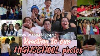 REACTING TO OUR HIGHSCHOOL PHOTOS :  LOVE TEAMS? MAY NAGPA RETOKE?  #ManilaScienceHighschool