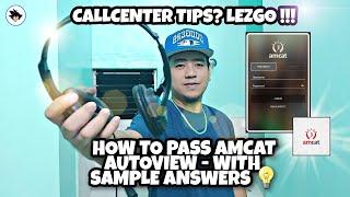 HOW TO PASS AMCAT | AUTOVIEW SAMPLE ANSWERS (English)