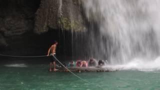 캐녀닝끝에 이어지는 짜릿한 뱀부래프팅 체험!  Kawasan Bamboo Rafting