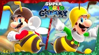 Super Mario Galaxy + Super Luigi Galaxy ⁴ᴷ 100% Full Playthrough (All 242 Stars)