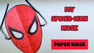 How to make Spiderman Mask with Paper / DIY Spiderman Mask / Easy Paper mask Ideas #spidermanmask