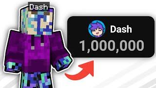 When does Dash have 1 million subscribers?