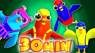 Chicks' Cheep Dance | Mega Compilation | D Billions Kids Songs