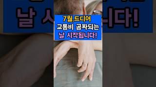 7월,드디어 교통비 공짜되는 날 시작됩니다!  #대중교통무료 #경기도 #서울