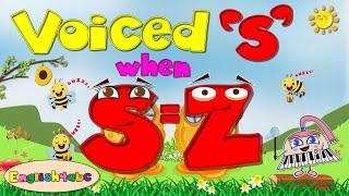 Voiced s / When 's' sounds like 'z' / Long Vowels / Phonics Song