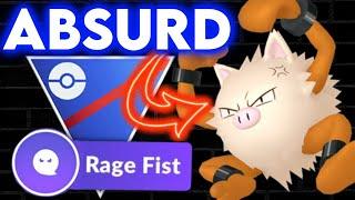 *NEW* RAGE FIST PRIMEAPE looks like META in the Great League! | Pokémon GO Battle League