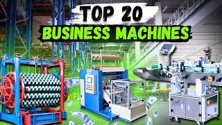 20 Small Business Machines to Make Money in 2025! Manufacturing Ideas