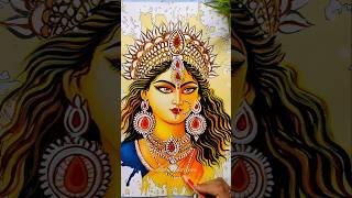 I Spilled Watercolor Draw Beautiful Maa Durga painting #shorts #navratri #maadurga #painting