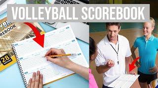 Volleyball Scorebook 28 Match Spiral Sport Stats Keeping Book - 2 Pcs