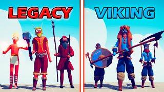 LEGACY TEAM vs VIKING TEAM - Totally Accurate Battle Simulator | TABS