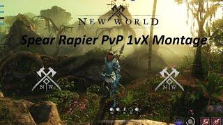 New World - Showcasing Spear / Rapier in 1 v X PvP Montage 4