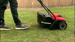 PowerWorks P40LDTK2 Cordless Scarifier Battery Powered Lawn Rake