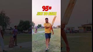 Attacking Batting 93*/30|| #vlog 403 || #cricket #kismat #batting #cricketshorts #shorts