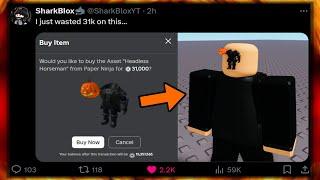 Headless Horseman is back.. But roblox is overrun with fake headless scams...