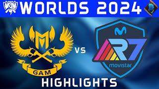 GAM vs R7 Highlights ALL GAMES | Worlds 2024 | Play-Ins Day 3 | GAM Esports vs Movistar R7