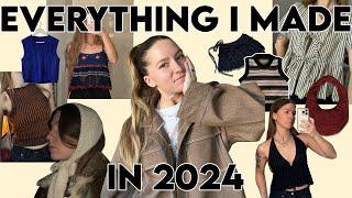 ranking EVERYTHING I MADE IN 2024 (knitting, crocheting, sewing)