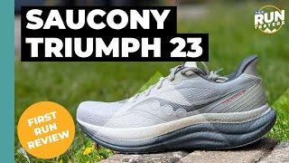 Saucony Triumph 23 First Run Review | A return to form for the popular cushioned daily shoe