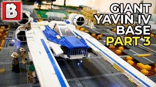 Massive LEGO Yavin IV Rebel Base from Star Wars | Part 3 - Temple Foundations & Jungle Expansion!