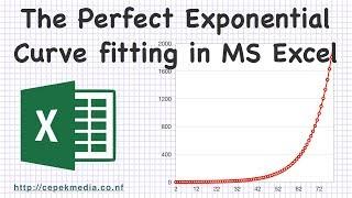 The Perfect Exponential Curve fitting in MS Excel | Mathematics | Curve Fitting | Excel