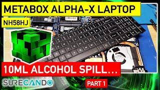 Metabox Alpha-X NH58HJ Laptop Inspection: Liquid Spill Mystery Unveiled! Part 1