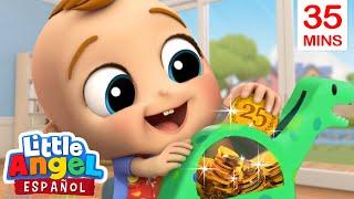 ¡Ahorremos las Monedas en la Alcancía!  | Canciones Infantiles de Bebé Juan | Little Angel Español