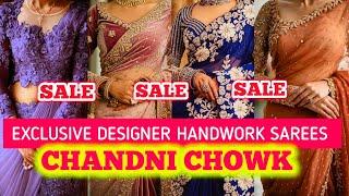 राजस्थानी पोशाक यहां मिलेगी|| LATEST DESIGNER BRIDAL PARTY WEAR SAREES CHANDNI CHOWK DELHI