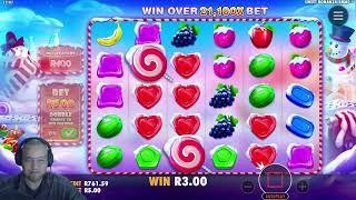 #R100Challenge - FIRST SPIN BONUS!  - Sweet Bonanza Xmas