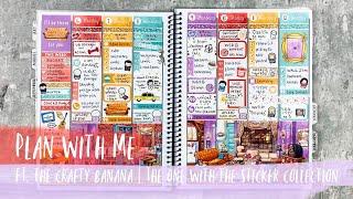 PLAN WITH ME | ft. the crafty banana | THE ONE WITH THE STICKER COLLECTION | tattooed teacher plans